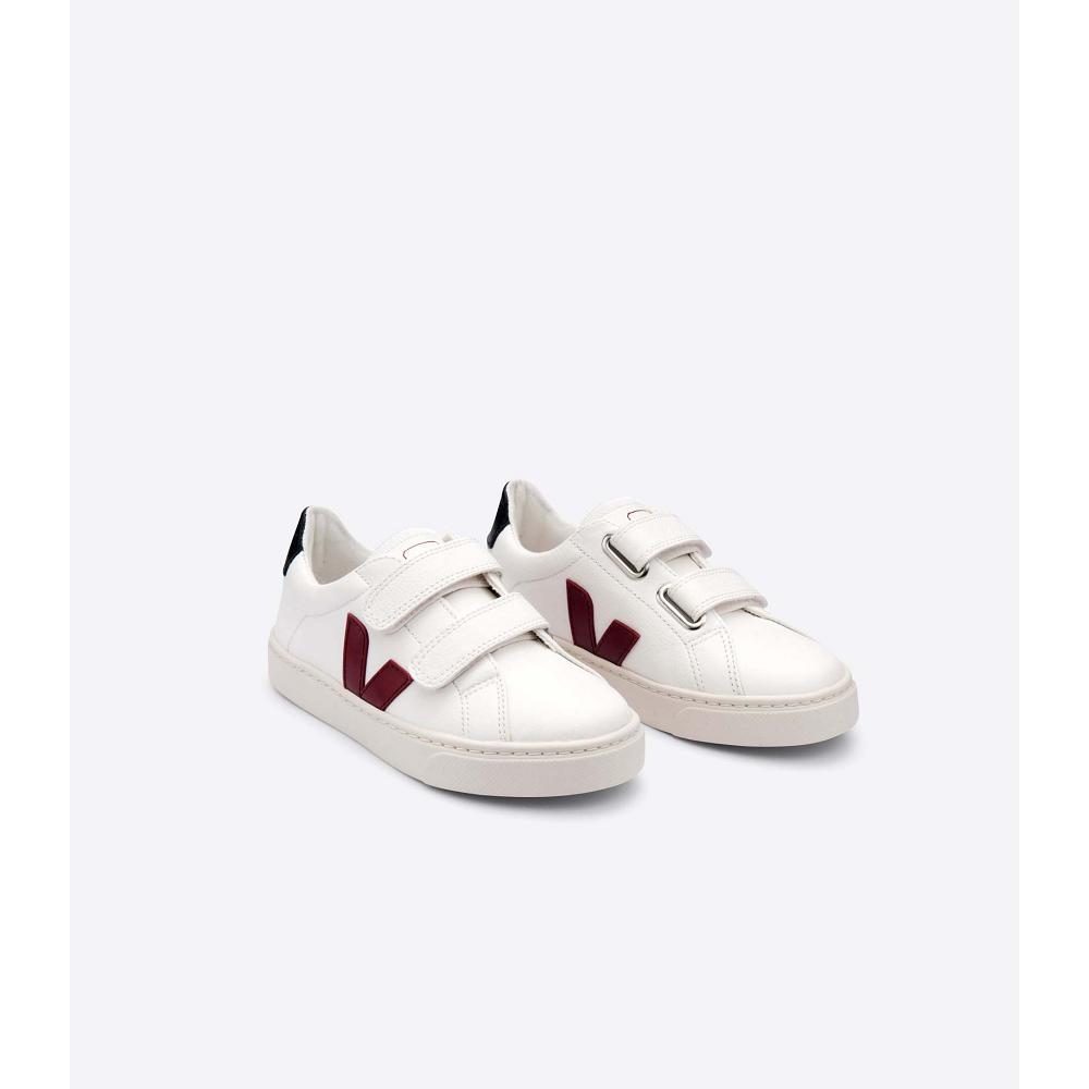 Veja ESPLAR CHROMEFREE Kids' Shoes White/Black/Red | NZ 727FDN